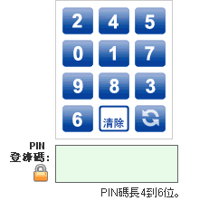 PIN小鍵盤